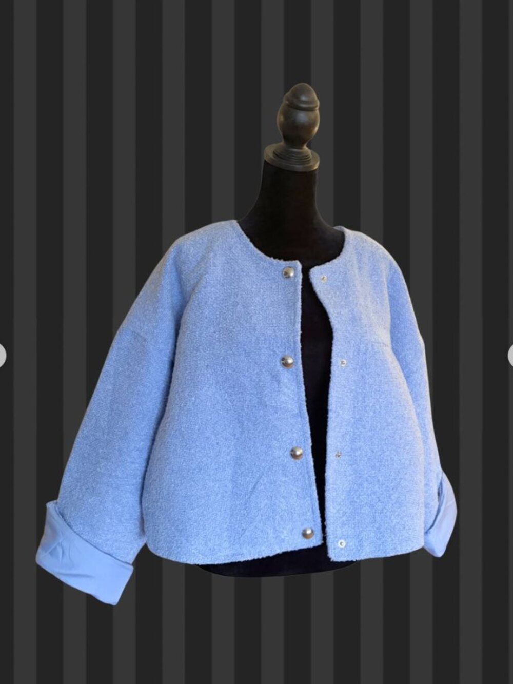 H&M Textured Jacket (Silver Button Details) - Picture 2 of 6